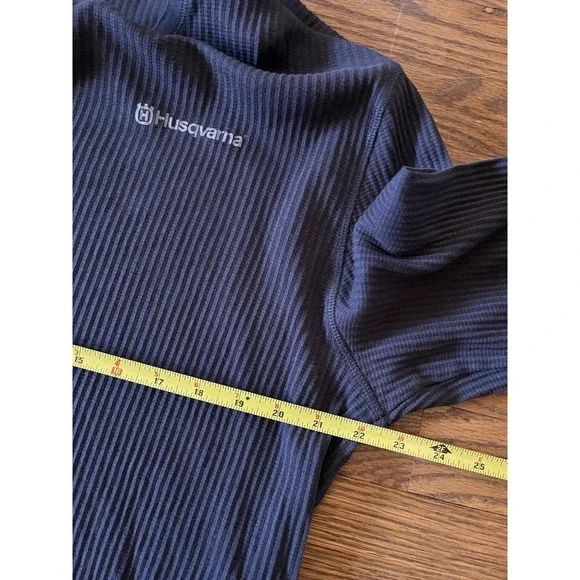 Husqvarna Long Sleeve Thermal‎ Shirt Men's XL Dark Grey Workwear - Picture 5 of 6